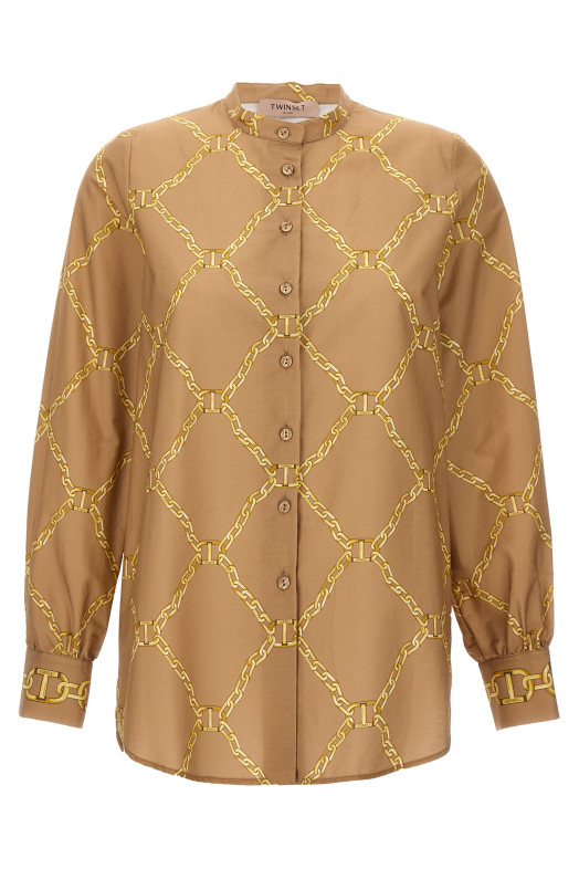 Print shirt Beige Print shirt Beige