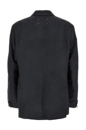 Однобортный блейзер из мохера Серый MAISON MARGIELA (S51BN0431M35141859) Однобортный блейзер из мохера Серый MAISON MARGIELA (S51BN0431M35141859)