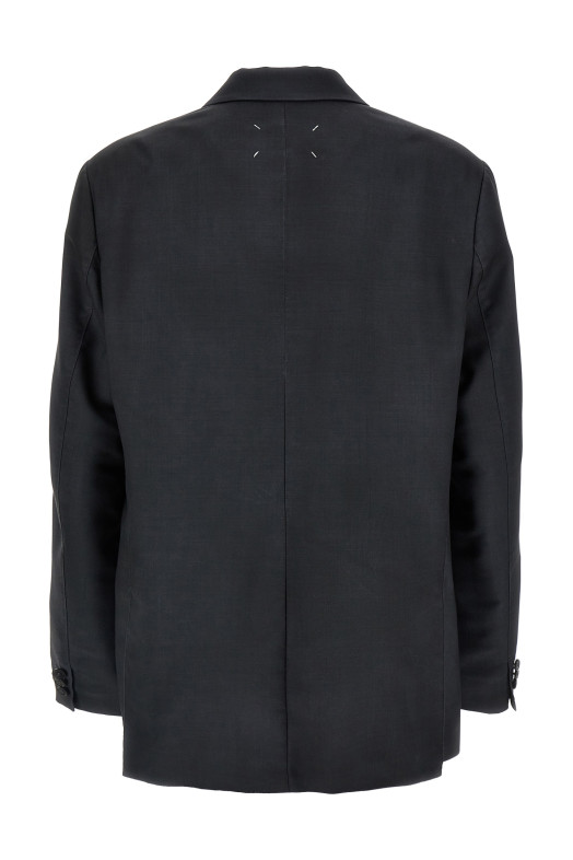 Single-breasted mohair blazer Gray Single-breasted mohair blazer Gray