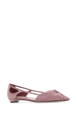Рожеві атласні балетки PRADA (1F734NF015049) Рожеві атласні балетки PRADA (1F734NF015049)