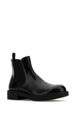 Черные кожаные ботильоны Black PRADA (2TE168055) Черные кожаные ботильоны Black PRADA (2TE168055)