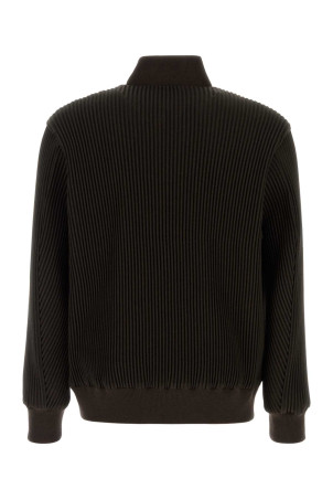 Темно-коричнева поліестерова куртка-бомбер HOMME PLISSE' ISSEY MIYAKE (HP48FC256) HOMME PLISSE' ISSEY MIYAKE Темно-коричнева поліестерова куртка-бомбер HOMME PLISSE' ISSEY MIYAKE (HP48FC256) HOMME PLISSE' ISSEY MIYAKE