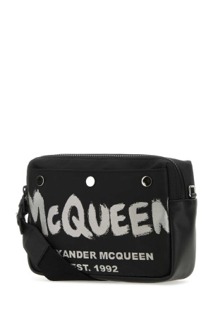 Чорна тканинна сумка через плече McQueen Graffiti ALEXANDER MCQUEEN (7917721AAS3) Чорна тканинна сумка через плече McQueen Graffiti ALEXANDER MCQUEEN (7917721AAS3)