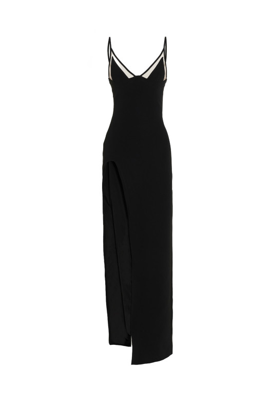 Open Leg Cami' dress Black