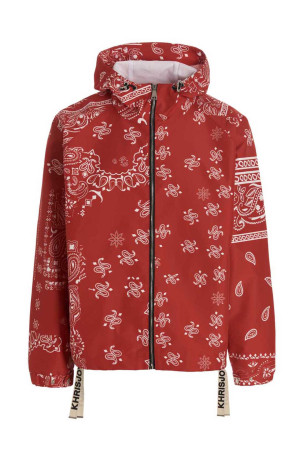 Windbreaker Bandana Hood' jacket Red