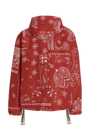 Windbreaker Bandana Hood' jacket Red