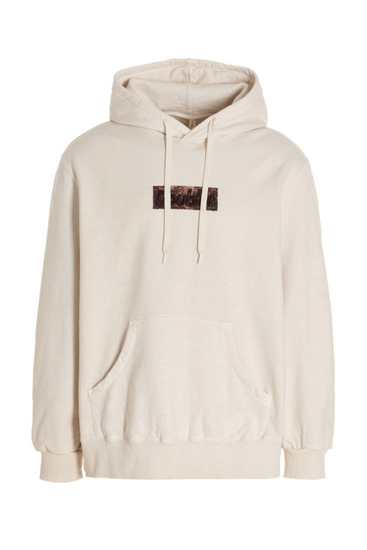 Худі з вишивкою з поліуретану, білий DOUBLET (23SS18CS257IVORY)