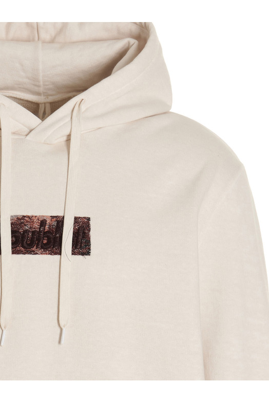 Худі з вишивкою з поліуретану, білий DOUBLET (23SS18CS257IVORY)
