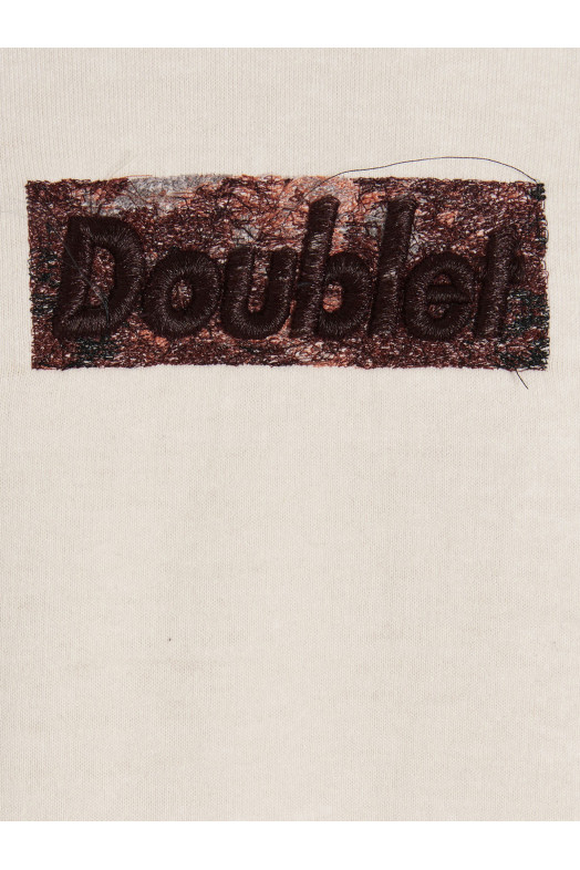 Худі з вишивкою з поліуретану, білий DOUBLET (23SS18CS257IVORY)