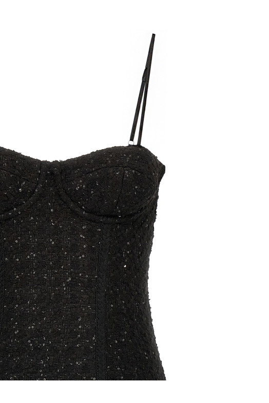 Сукня-футляр з хвилястим подолом, чорна ROTATE BIRGER CHRISTENSEN (113088100100) Сукня-футляр з хвилястим подолом, чорна ROTATE BIRGER CHRISTENSEN (113088100100)