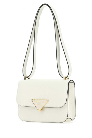 Ivory leather shoulder bag Black PRADA (1BD320VOTO2A4A) Ivory leather shoulder bag Black PRADA (1BD320VOTO2A4A)