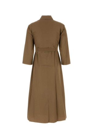 Платье-рубашка из поплина цвета грязи Olimpia S MAXMARA (2419221071600) MAX MARA STUDIO Платье-рубашка из поплина цвета грязи Olimpia S MAXMARA (2419221071600) MAX MARA STUDIO
