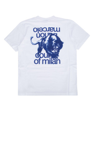 MBCM PANTHER РЕГУЛЯРНА ФУТБОЛКА БІЛА СИНЯ MARCELO BURLON ДЛЯ ДІТЕЙ (CBAA001F24JER003) MARCELO BURLON KIDS MBCM PANTHER РЕГУЛЯРНА ФУТБОЛКА БІЛА СИНЯ MARCELO BURLON ДЛЯ ДІТЕЙ (CBAA001F24JER003) MARCELO BURLON KIDS