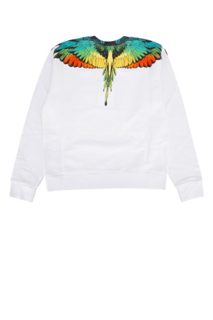 ICON WINGS REGULAR CREWNECK WHITE MULTIC MARCELO BURLON ДИТЯЧИЙ (CBBA001F24FLE001) MARCELO BURLON KIDS ICON WINGS REGULAR CREWNECK WHITE MULTIC MARCELO BURLON ДИТЯЧИЙ (CBBA001F24FLE001) MARCELO BURLON KIDS
