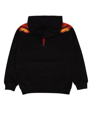 COLORDUST WINGS OVER HOODIE BLACK RED MARCELO BURLON KIDS (CBBB004F24FLE001) COLORDUST WINGS OVER HOODIE BLACK RED MARCELO BURLON KIDS (CBBB004F24FLE001)