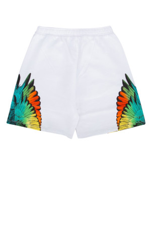 ICON WINGS RELAX SWEATSHORTS WHITE MULTI MARCELO BURLON KIDS (CBCI005F24FLE001) ICON WINGS RELAX SWEATSHORTS WHITE MULTI MARCELO BURLON KIDS (CBCI005F24FLE001)