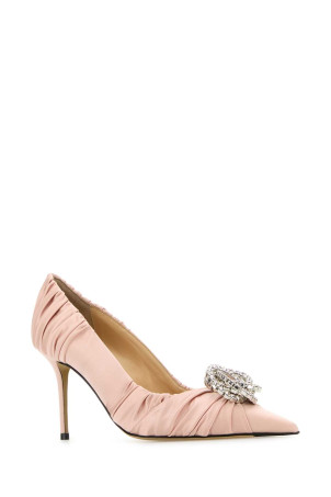 Powder pink satin pumps Pink MACH&MACH (FW24S076085CRPNUD) Powder pink satin pumps Pink MACH&MACH (FW24S076085CRPNUD)