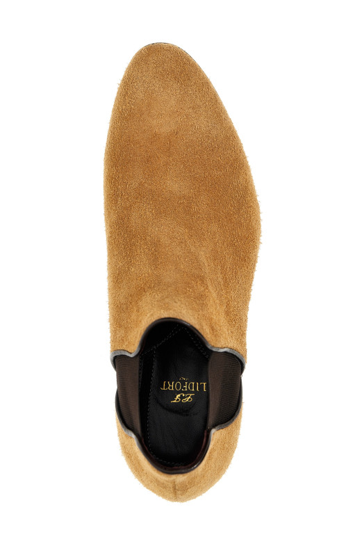 Desert enamel' ankle boots Brown