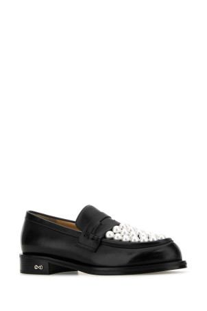 Black leather Sirene loafers White/Black MACH&MACH (PF24S077630CLFB02) Black leather Sirene loafers White/Black MACH&MACH (PF24S077630CLFB02)