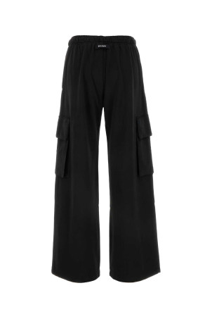 Black cotton joggers Black PALM ANGELS (PWCF016F24FAB002) Black cotton joggers Black PALM ANGELS (PWCF016F24FAB002)