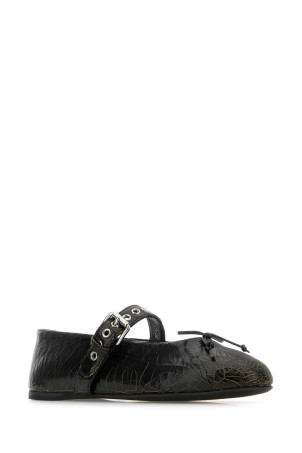 Черные кожаные балетки MIU MIU (5F210EF0055TZ) Черные кожаные балетки MIU MIU (5F210EF0055TZ)