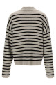 Striped polo sweater Black-grey Striped polo sweater Black-grey