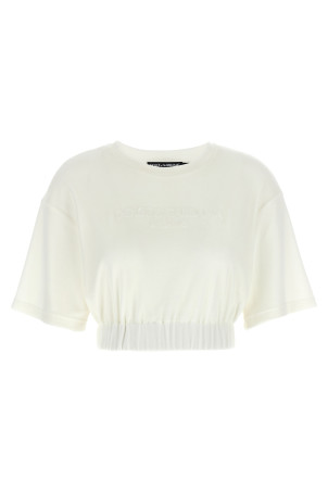 Топ с логотипом из синели Белый DOLCE & GABBANA (F8U45ZGDBZTS9995) Топ с логотипом из синели Белый DOLCE & GABBANA (F8U45ZGDBZTS9995)