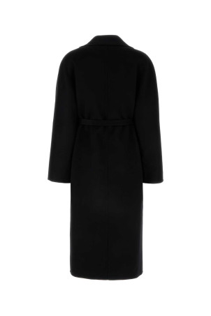 Чорне пальто з вовняної суміші Чорне SALVATORE FERRAGAMO (13G412780948) Чорне пальто з вовняної суміші Чорне SALVATORE FERRAGAMO (13G412780948)