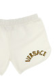 Капсульні шорти з вишивкою логотипу La Vacanza Білий VERSACE KIDS 10111021A081342W110 Капсульні шорти з вишивкою логотипу La Vacanza Білий VERSACE KIDS 10111021A081342W110