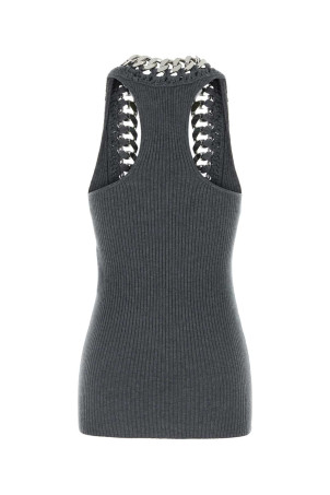 Серый топ из эластичной шерстяной смеси STELLA McCARTNEY (6K09133S2561) Серый топ из эластичной шерстяной смеси STELLA McCARTNEY (6K09133S2561)