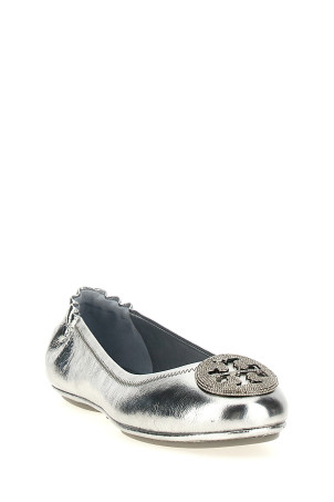 Балетки TORY BURCH 'Minnie Travel' Срібло 165361040 Балетки TORY BURCH 'Minnie Travel' Срібло 165361040