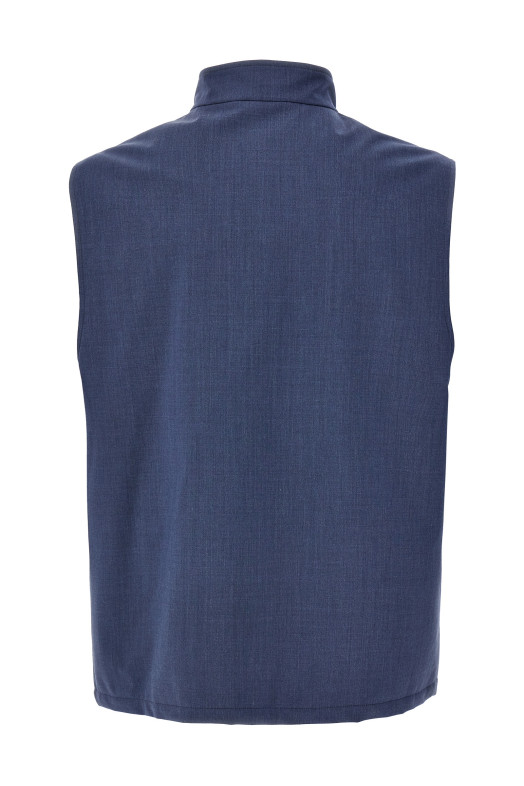 Вовняний жилет Синій BRUNELLO CUCINELLI MM4506521CKG58 Вовняний жилет Синій BRUNELLO CUCINELLI MM4506521CKG58