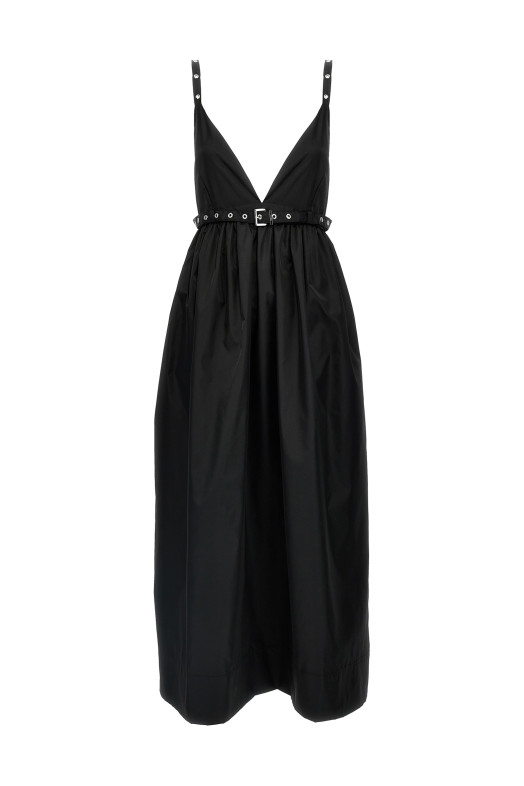 'Duchesse Nylon Strap' dress Black