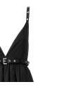 'Duchesse Nylon Strap' dress Black