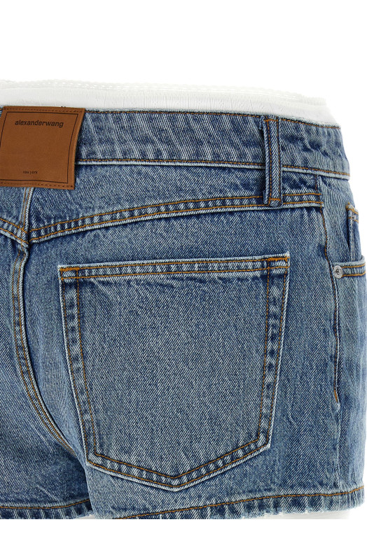 Джинсові шорти сині DENIM X ALEXANDER WANG 4DC1254521486 Джинсові шорти сині DENIM X ALEXANDER WANG 4DC1254521486