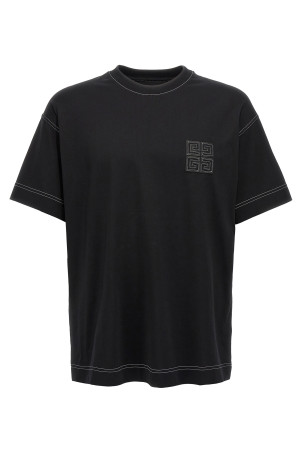 Футболка з логотипом GIVENCHY '4G' чорна BM71MG3YPQ004 Футболка з логотипом GIVENCHY '4G' чорна BM71MG3YPQ004