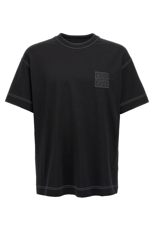 Футболка з логотипом GIVENCHY '4G' чорна BM71MG3YPQ004 Футболка з логотипом GIVENCHY '4G' чорна BM71MG3YPQ004
