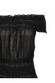 'Smocked Cotton' dress Black 'Smocked Cotton' dress Black