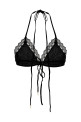 Бюстгальтер зі стразами Чорний THE ATTICO 250WCL00001100