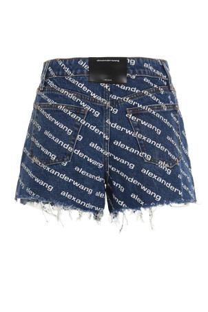 Шорты DENIM X ALEXANDER WANG 'Bite' Синий 4DC1214897460
