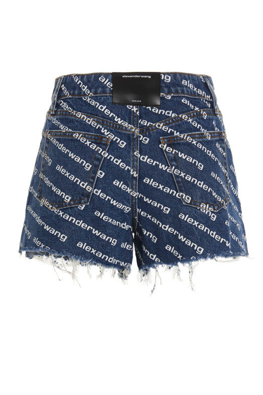 Шорты DENIM X ALEXANDER WANG 'Bite' Синий 4DC1214897460
