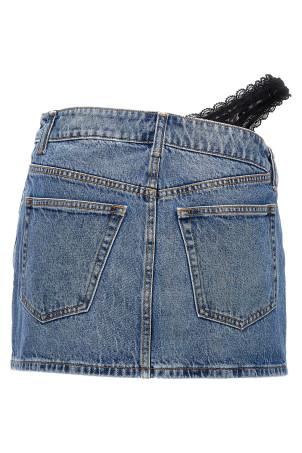 Мини-юбка DENIM X ALEXANDER WANG 'Dip Side Lace Undie' Голубой 4DC1255614473 Мини-юбка DENIM X ALEXANDER WANG 'Dip Side Lace Undie' Голубой 4DC1255614473