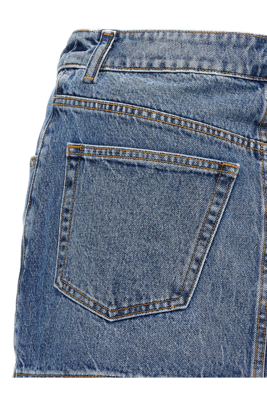 Мини-юбка DENIM X ALEXANDER WANG 'Dip Side Lace Undie' Голубой 4DC1255614473 Мини-юбка DENIM X ALEXANDER WANG 'Dip Side Lace Undie' Голубой 4DC1255614473