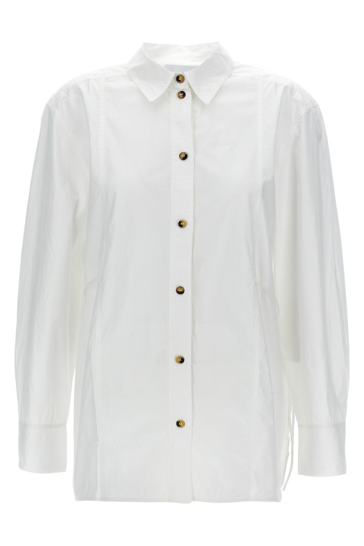 Lace-up shirt White Lace-up shirt White