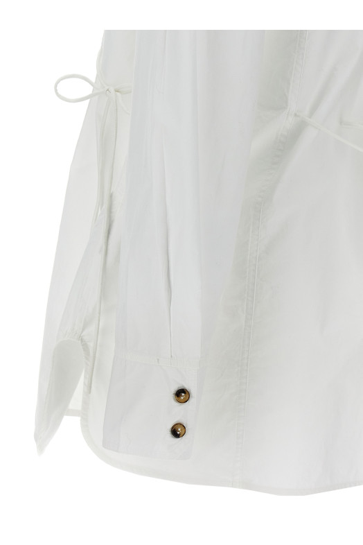 Lace-up shirt White Lace-up shirt White