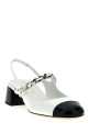 Patent leather slingback  Black-grey Patent leather slingback  Black-grey