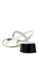 Patent leather slingback  Black-grey Patent leather slingback  Black-grey