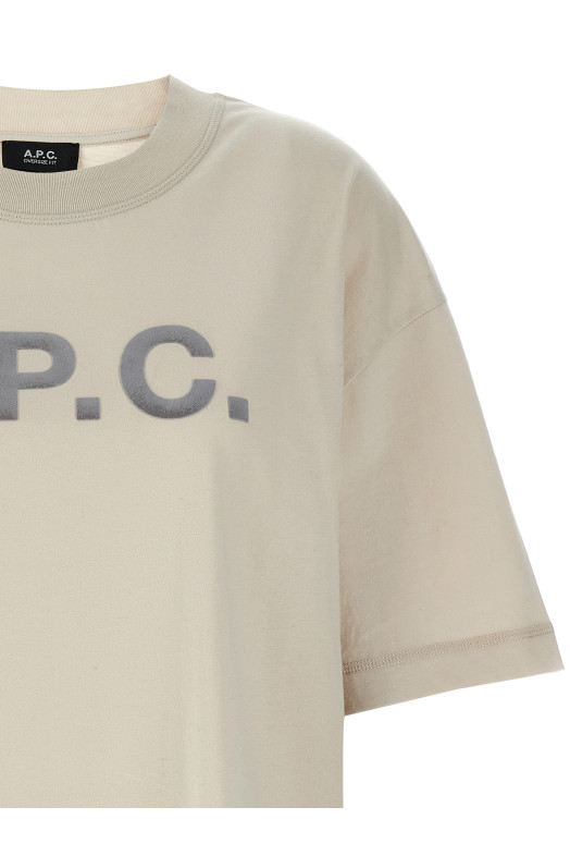 Футболка A.P.C. 'Oversize Grand VPC' Бежева COHBOM26385AAE Футболка A.P.C. 'Oversize Grand VPC' Бежева COHBOM26385AAE