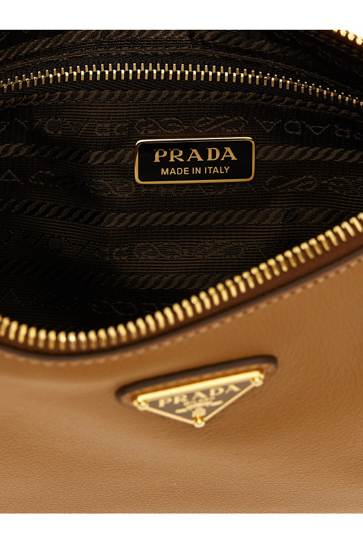 Сумка на плечо с логотипом Коричневый PRADA 1BC238VOVO2CYSF03BH Сумка на плечо с логотипом Коричневый PRADA 1BC238VOVO2CYSF03BH