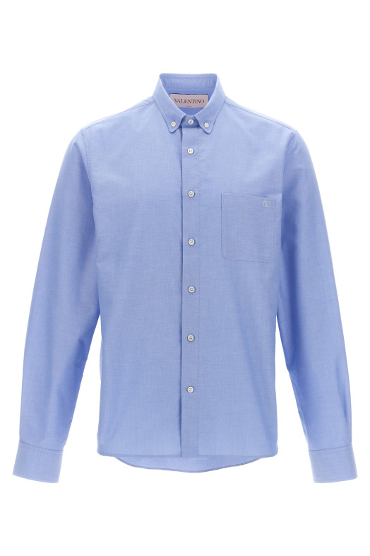 Сорочка на ґудзиках Valentino Garavani СИНЯ V3ABP85AL2C43 Сорочка на ґудзиках Valentino Garavani СИНЯ V3ABP85AL2C43